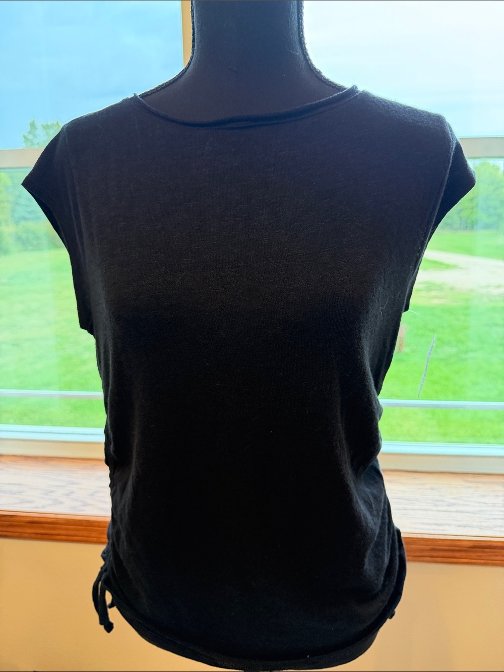Old Navy Black Sleeveless Tank Top with Side Ties